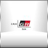 3D Aluminum Car Styling GR Sport/GR Gazoo Racing Emblem Auto Body Trunk Sticker For C-HR RAV4 YARiS Prius Harrier Corolla Accessory