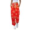 Женские повседневные модные рождественские принтованные повседневные брюки спортивные брюки длинные брюки брюки с эластичной резинкой на талии