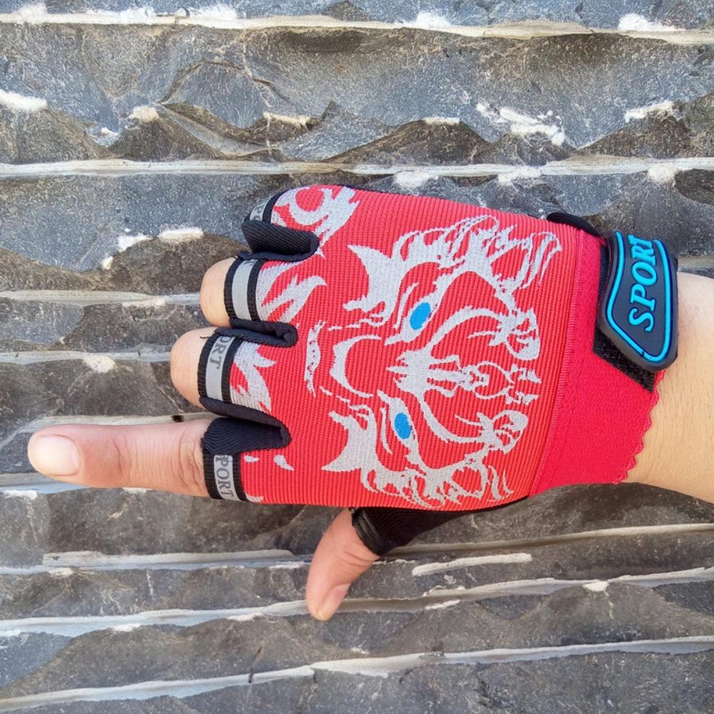 Children's Half-finger Gloves Riding High Elastic Outdoor Sun Protection Exercise