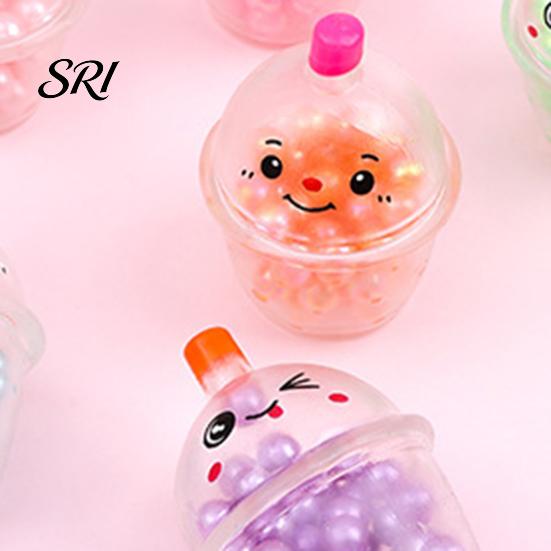 Hand Therapy Ball Stress Relief Milk Tea Toy Slow Rising Bead Filled Shell Cat Paw Reliever Geometry Squeeze Pinch Focus Aid Anti-anxiety Relaxation