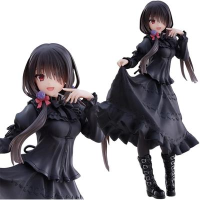 18 см DATE A LIVE Токисаки Куруми Аниме Фигурка Милая Девушка Модель Игрушка ПВХ Черное Платье Наряд Стоящая Модель Украшение Салона Автомобиля