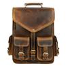 Leather Backpack Rucksack Travel Laptop Camping School College Bag for Men Women