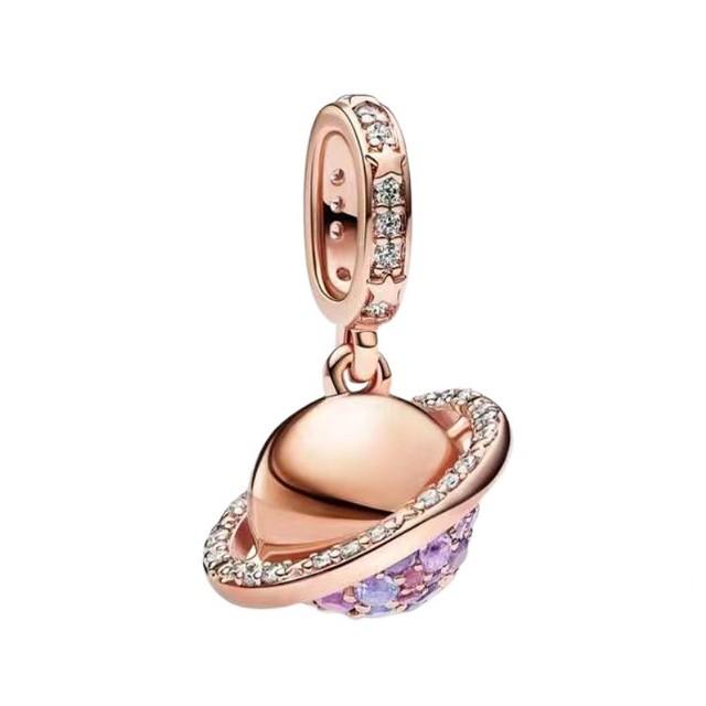 New 925 Silver Gold Plating Rabbit Cross Coffee Cup Pinecone Charms Beads Fit Original Bracelet Accessories For Women Gift