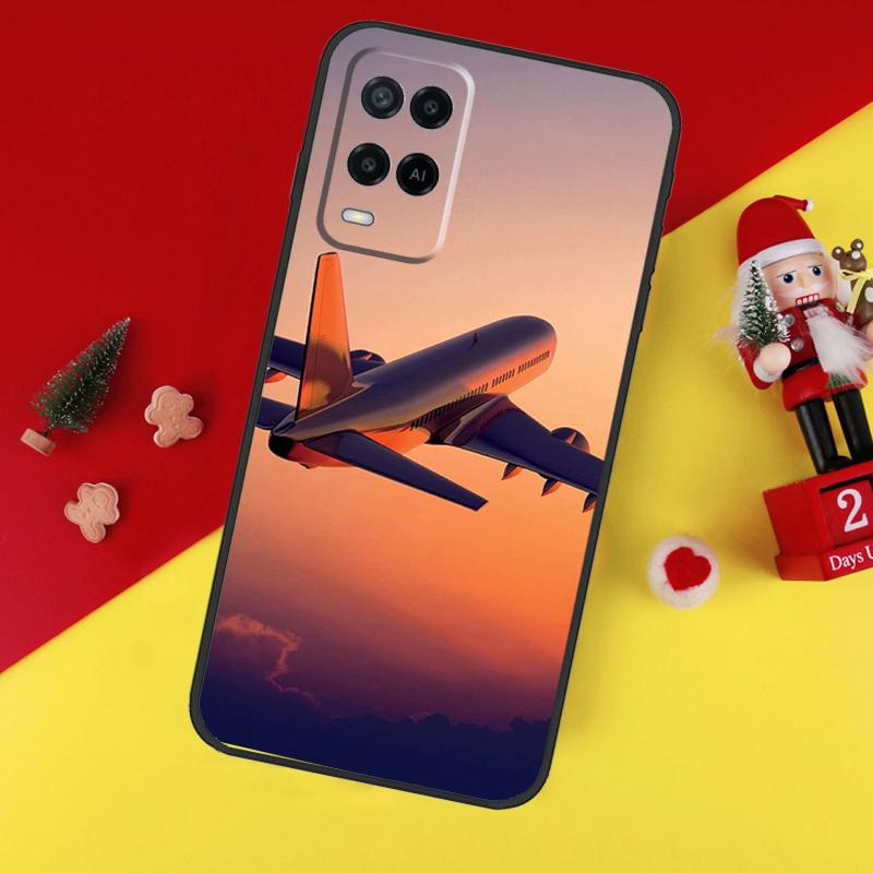 Чехол для самолета Самолет Самолет Для Oppo A5 A6 Pro A15 A57 A17 A54 A74 A94 A76 A16 A96 A40 A60 A80 A18 A38 A58 A78 A98