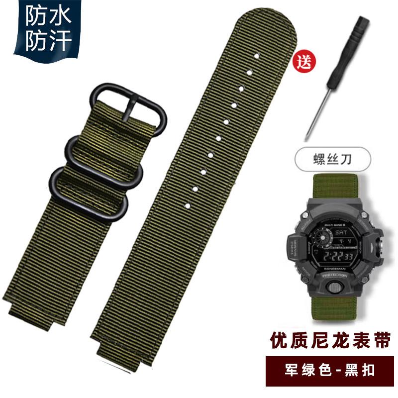 Нейлоновый холщовый ремешок для часов Ремешок для часов Casio G-SHOCK 3410 GW9400 GW9300 мужской Наручный ремешок для спортивных часов 16 мм Браслет Аксессуары