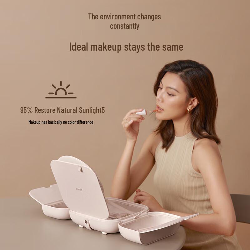 AMIRO Portable LED Makeup Mirror CN plug (adapter included)