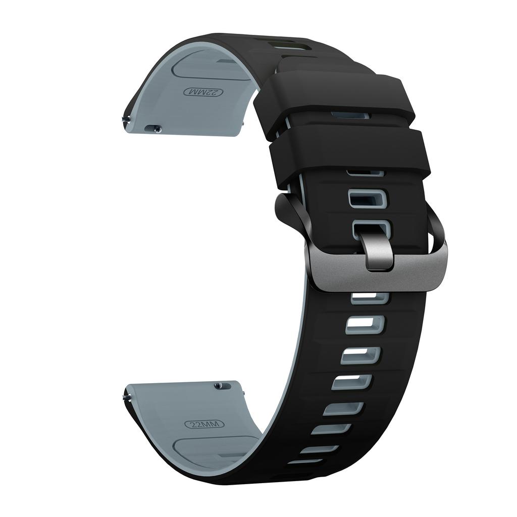 22mm Dual Color Silicone Strap for Huawei Watch GT 6/5/5 Pro/4 46mm Quick Release Watch Band