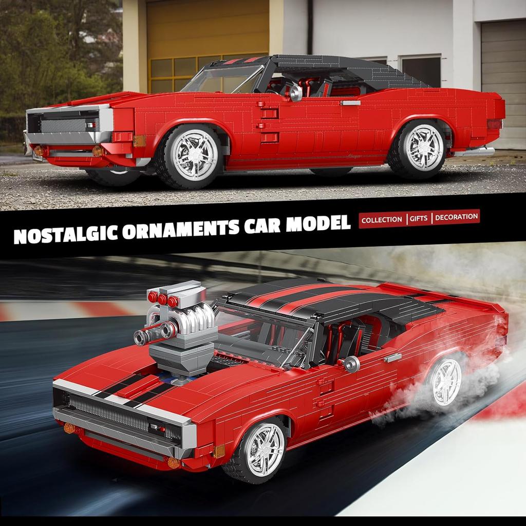 Mold King 10112 Технический автомобильный строительный блок Красный зарядный спортивный гоночный автомобиль модель сборки кирпичные игрушки для детей рождественский подарок