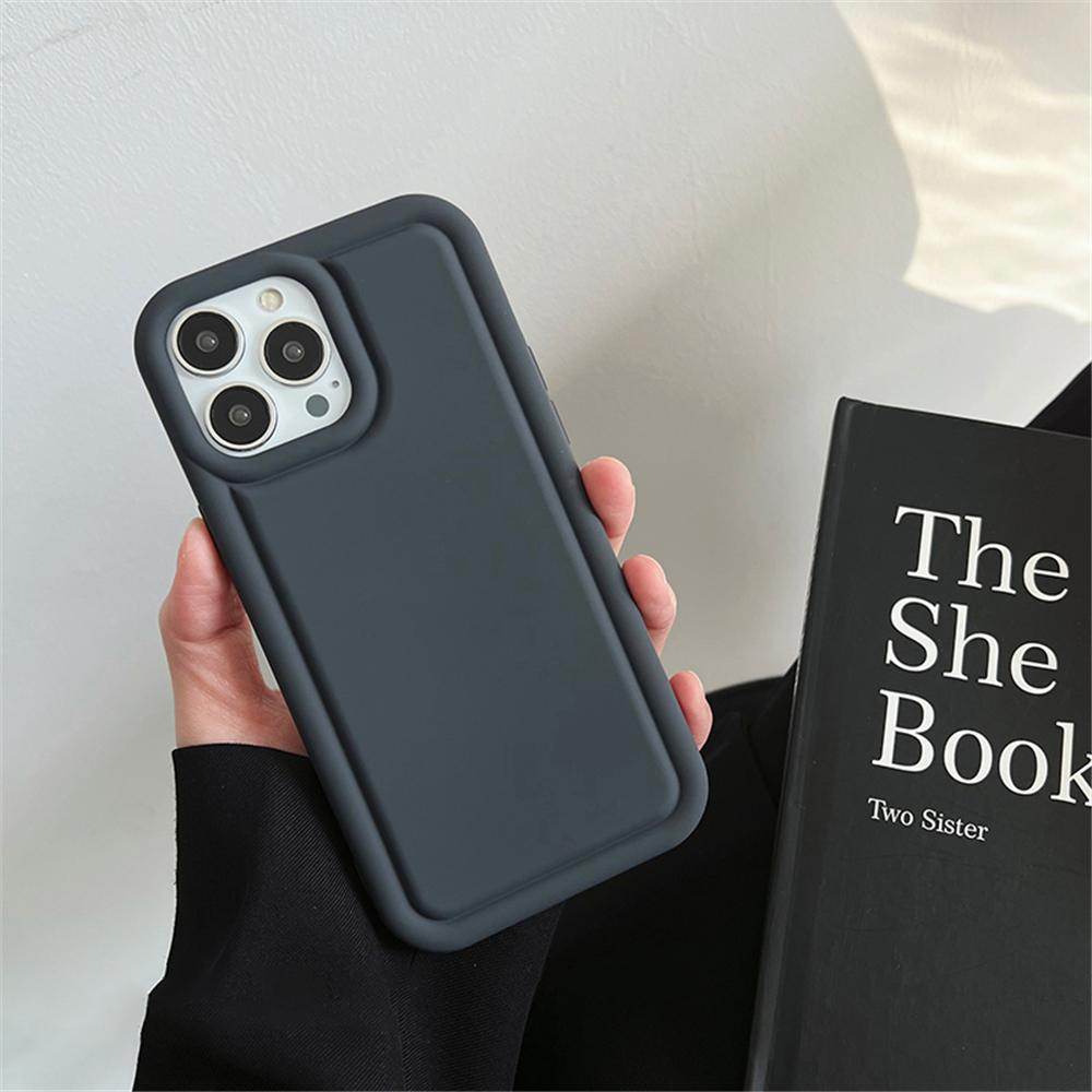 Роскошный мягкий матовый силиконовый чехол-бампер для iPhone 16 15 14 Pro Max 11 12 13 Pro XS Max XX XR квадратный однотонный ударопрочный чехол