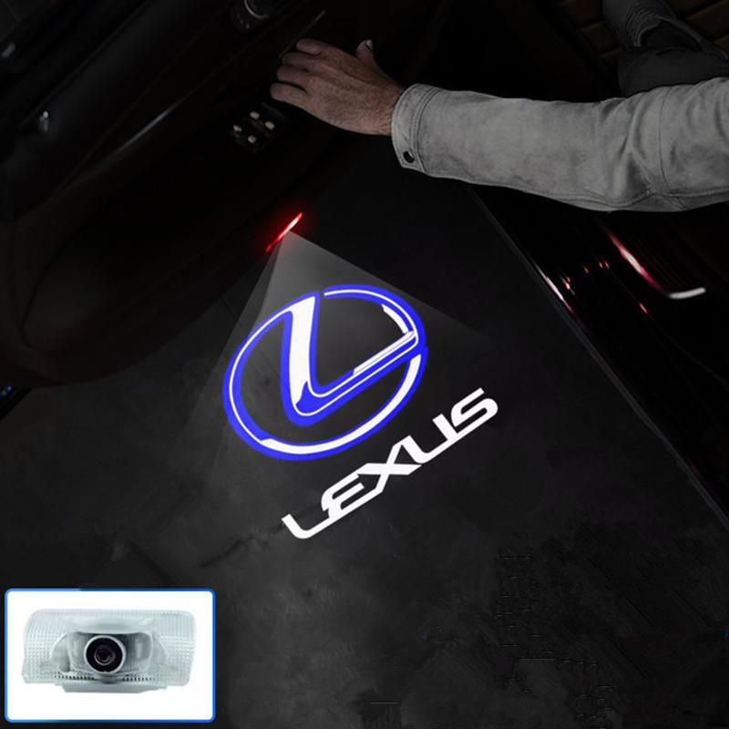 Аксессуары Для LEXUS ES 300H ES300H ES350 RX GX LS LX IS GS RC UX Серии IS Светодиодные Дверные Внутренние Проекционные Световые Логотипы Приветствия