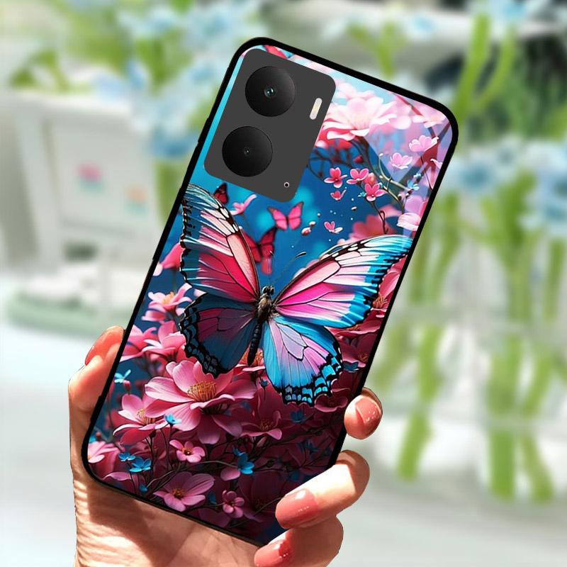 For Realme P3 5G Case Tempered Glass Back Cover For Realme P3 5G Shockproof Back Cover RealmeP3 P 3 Hard PC Protective Shell