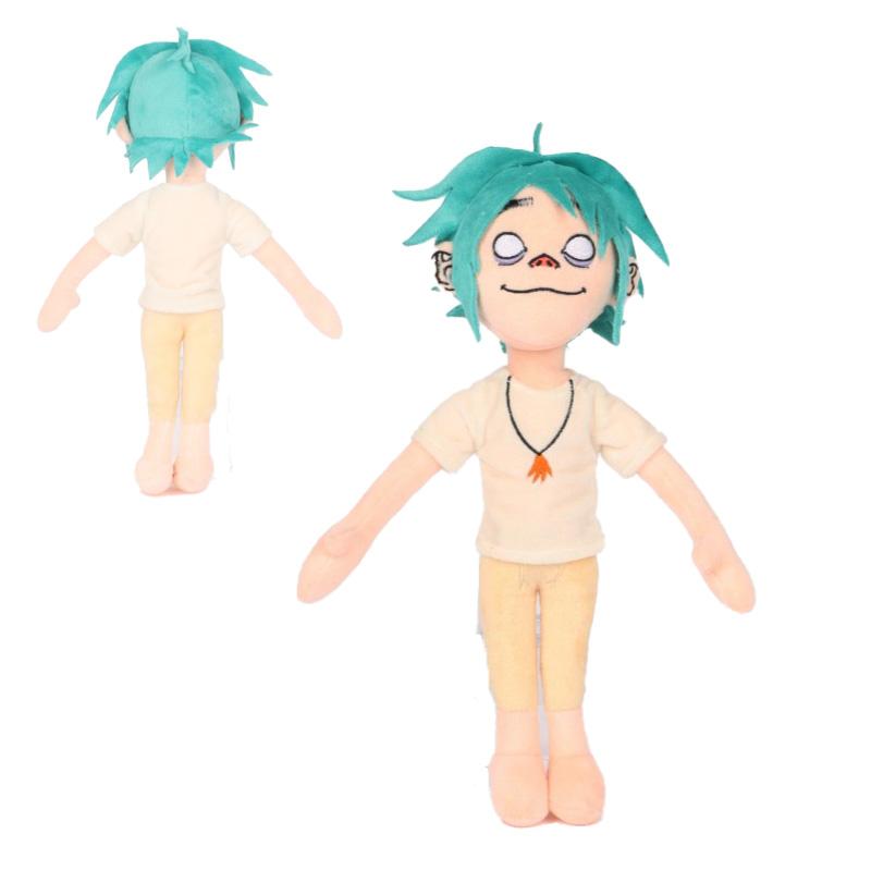 Новая плюшевая кукла Gorillaz Noodle Каваи Виртуальная группа Уличный боец Мягкая игрушка Милый мальчик в красном плаще Для фанатов Энтузиастов Детский подарок