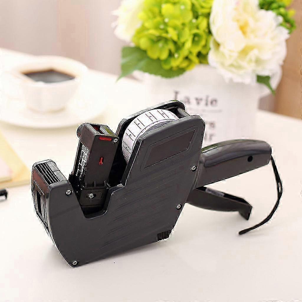 2025 8 Digits Price Tag Gun Labeler Labeller with Red Lines Label Paper for Retail Store Pricing Display Tool
