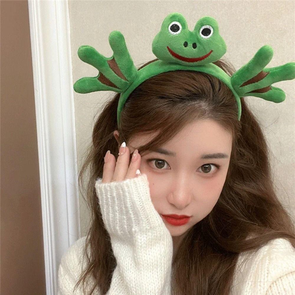 Tortoise Frog Plush Hairband Cartoon Vegetable Headband Lovely Children
