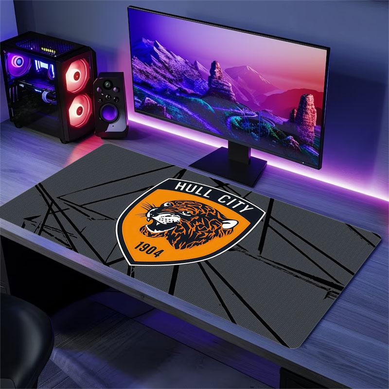 Hull City Mouse Pad, Large Gaming Desk Mat, Non-slip XXL Mousepad for Laptop & Tablet, Mini PC Playmat with Stitched Edges