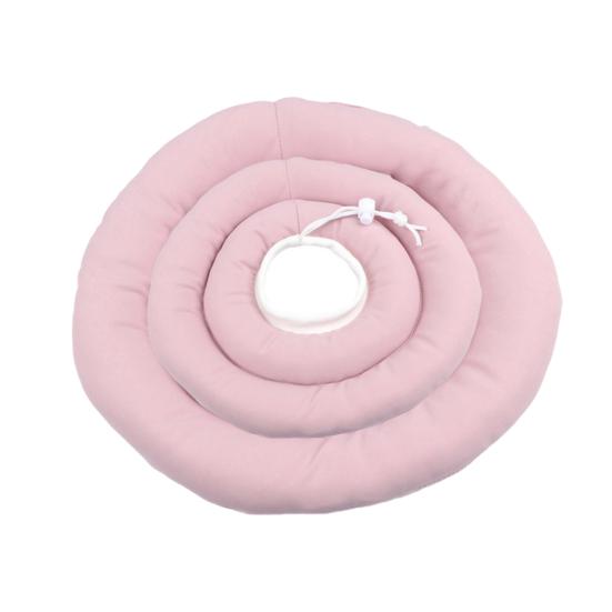 Собачий конус мягкий регулируемый воротник-пончик со шнурком альтернатива конусу для собак после операции для крупных средних маленьких собак и кошек