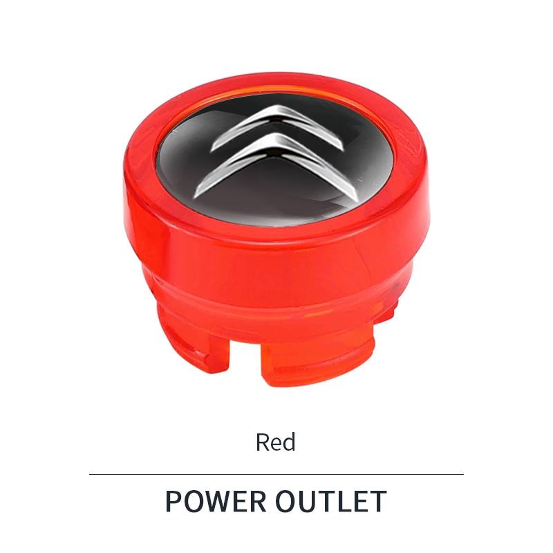 AIJ4 Citroen Car Cigarette Lighter Dust Plug Socket Cover Cap For Citroen C2 C3 C4 C5 Cactus Auto Interior Accessories (6 Colors)