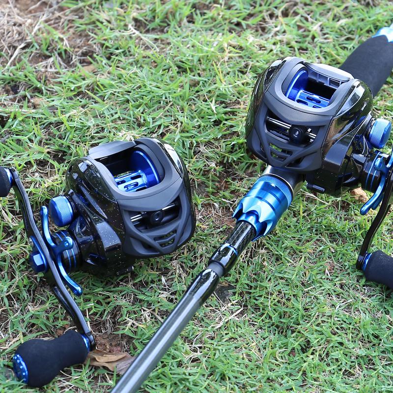 Катушки для приманки 12 фунтов, сверхгладкие, легкие, из углеродного волокна, для ловли морского пресноводного окуня