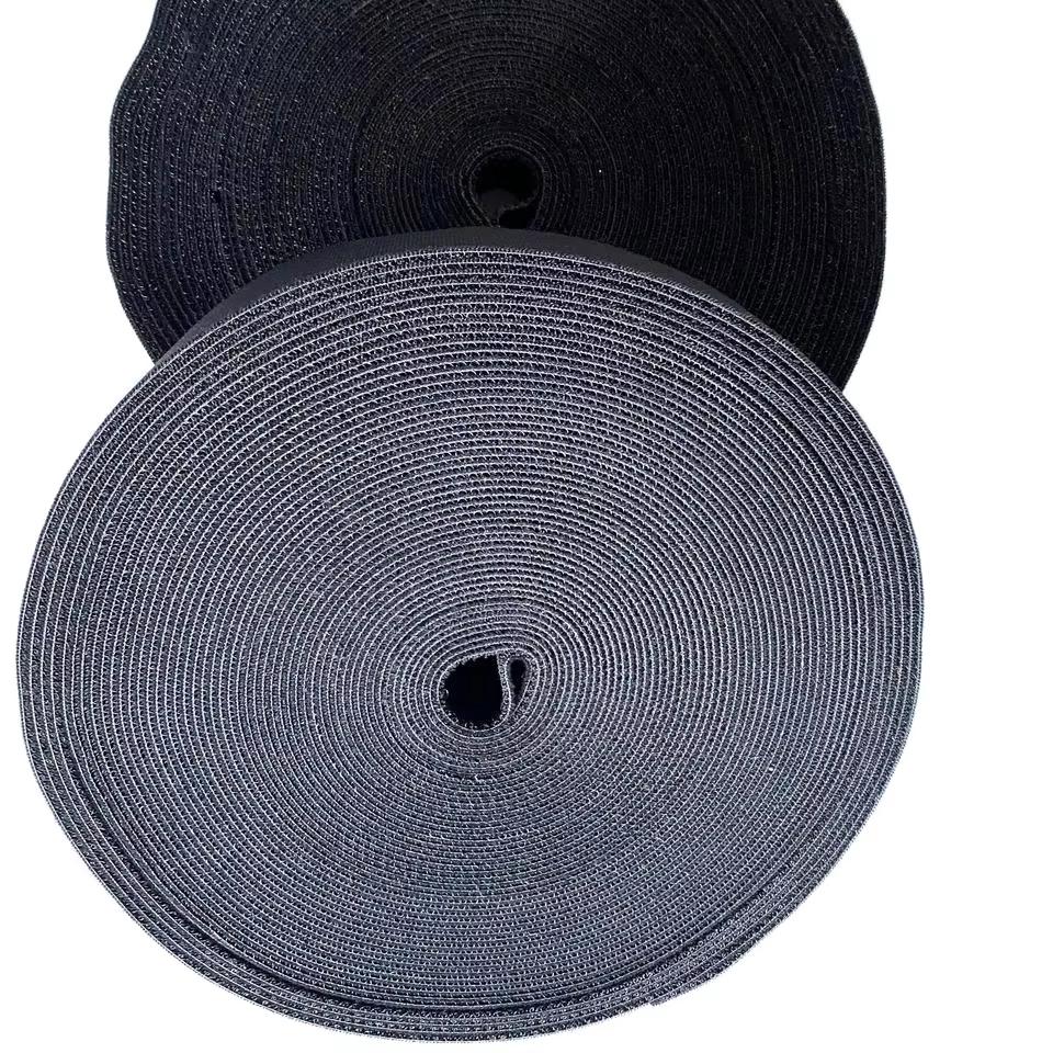 Orthotic Velcro Custom Length Cable Tie Roll Elastic Nylon/Polyester Reusable Durable Cushioning Loop Velour Strap Multiple
