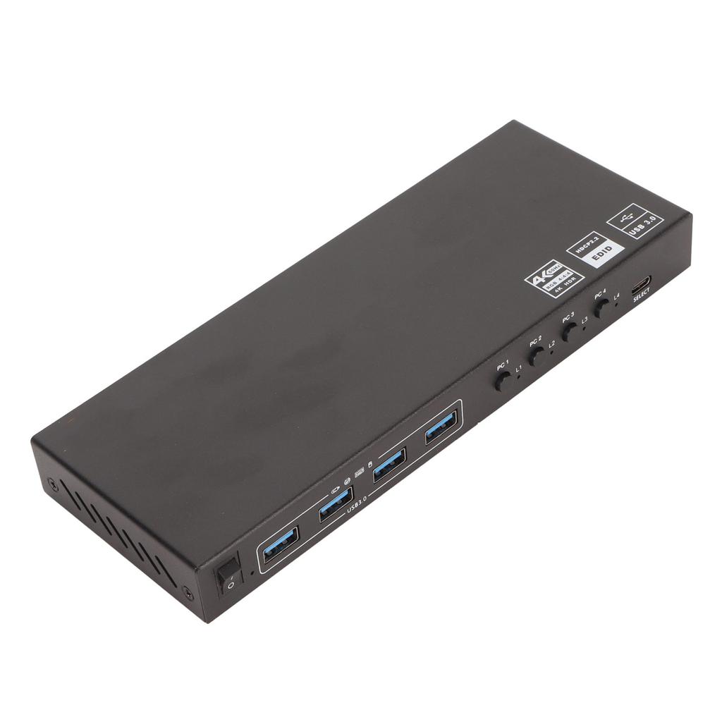 USB KVM Switch 8 Ports 4 USB3.0 18Gbps 4K 60Hz 2K 120Hz HDCP 2.2 HD KVM Switcher for Keyboard Mouse