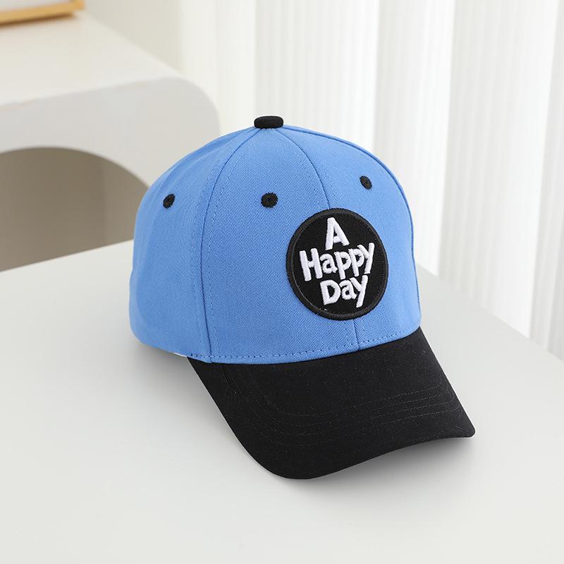Модная детская бейсболка Color Block 2026 - Стильная шляпа для защиты от солнца для мальчиков и девочек