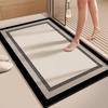 VIKAMA1PC Чистый цвет Простой Диатомитовый Грязевой Коврик Туалетная Дверь Коврик Нескользящий Впитывающий Коврик Домашний Декор