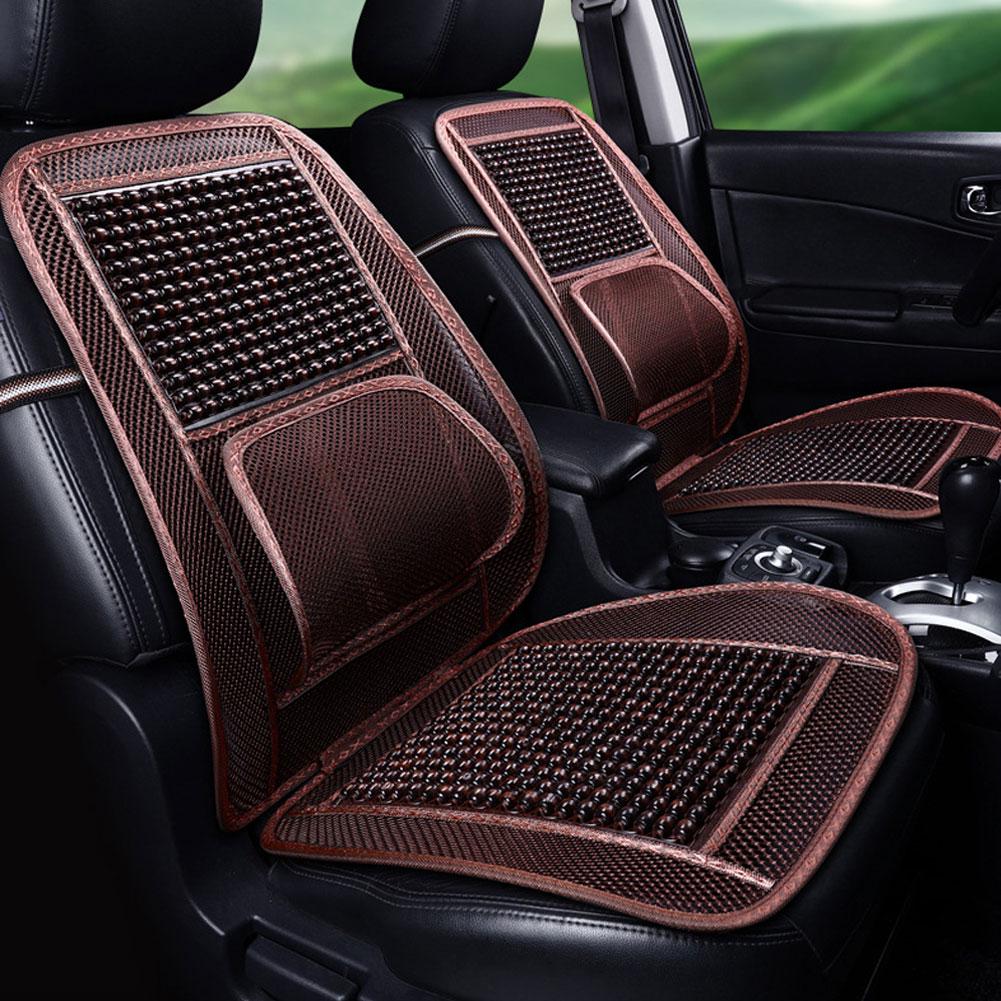 Cars Auto Parts Cover Seat Cooling Summer Beads Mesh Cushion Mat Car Universal Wood Massage