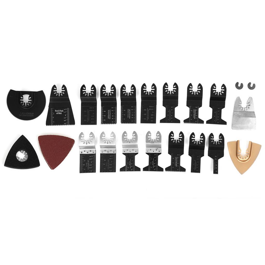 26pcs Universal Oscillating Saw Blades HighCarbon Steel Cutting Polishing Multitool for Wood