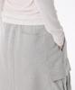 MUSINSA STANDARD WOMAN Женская длинная юбка-карго из махрового трикотажа, на плоской подошве [Средне-серый]
