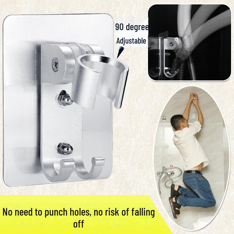 Бесшовный алюминиевый кронштейн для душевой лейки с регулируемым крючком