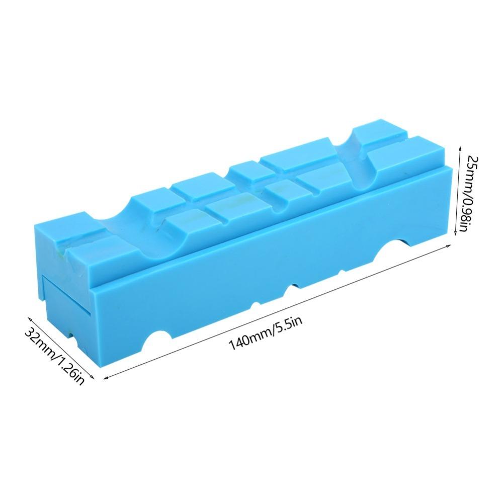 2pcs Multiple Angle Grooves Magnetic Vise Jaw Pads Magnetic Vise Jaw Pads Covers Jewelry Making