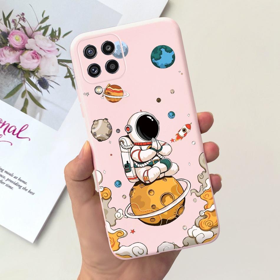 Чехол для телефона Samsung Galaxy M22 Samsung M22 F22 SM-M225F E225F Милый Мультяшный Кот Конфетный Цвет Мягкий Силикон Задняя Крышка Телефона