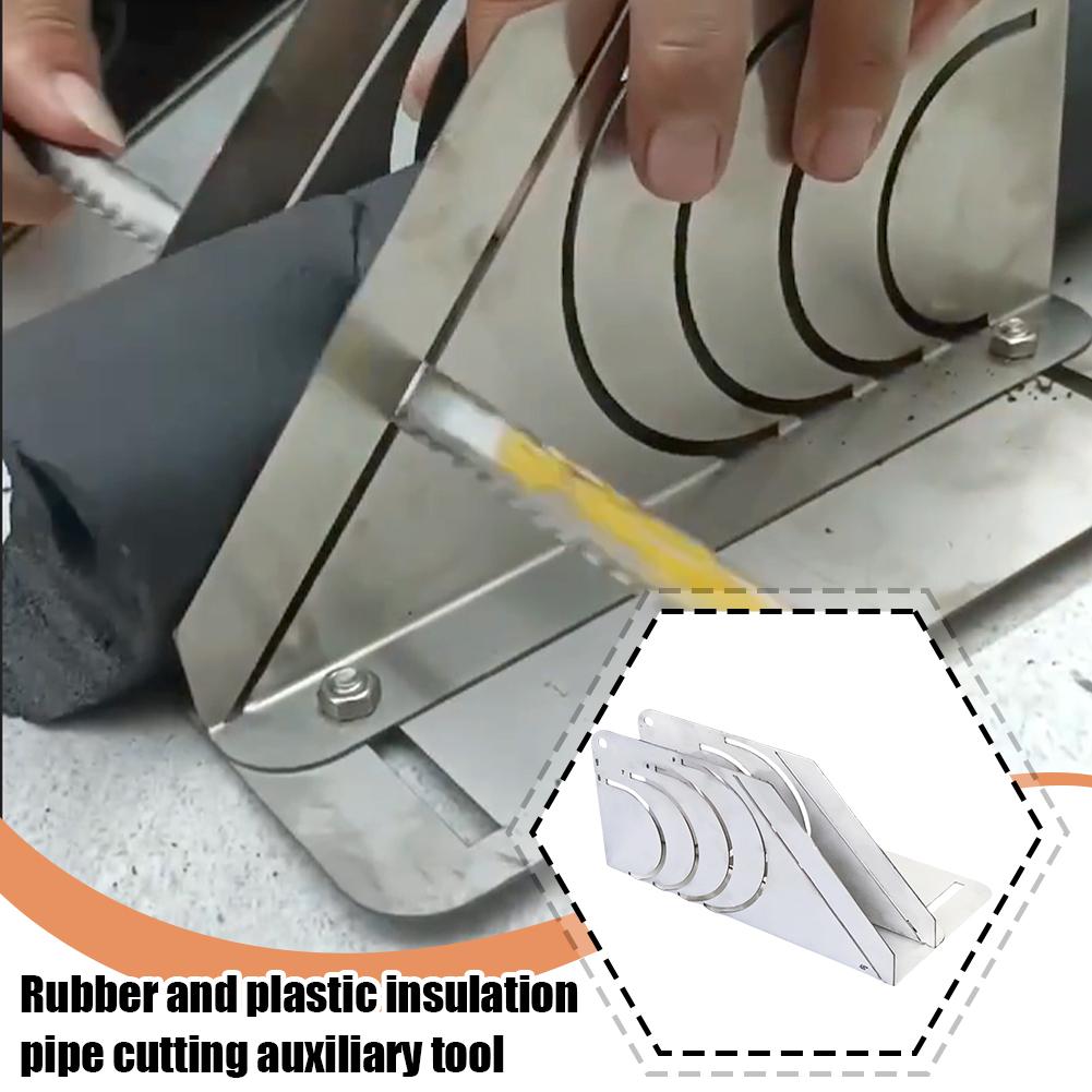45. Резак для труб из резиновой изоляции, инструмент для резки пенопластовых труб, инструмент для кондиционирования воздуха, вспомогательный инструмент E5N1