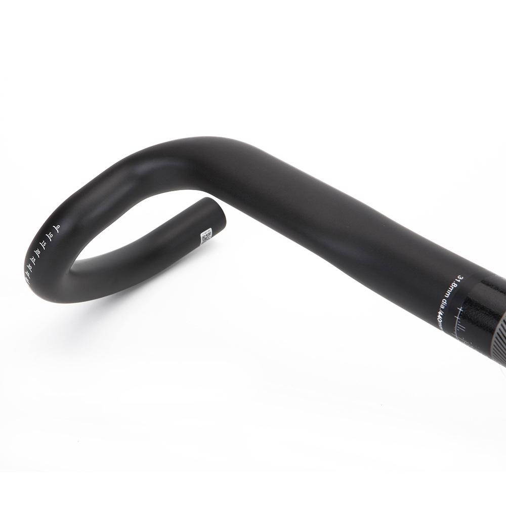 Руль Drop Handlebars из углеродного волокна Gauche, изгиб 25°, внутренняя прокладка тросов для шоссейных велосипедов