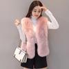 Winter Korean Version Faux Fur Vest for Women's Fur Coat Short Camisole Fox Fur Vest Slimming Top
