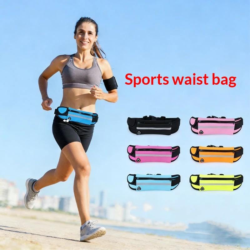 1Pc Waterproof Sports Waist Bag, Dedicated Close-Fitting Waist Pack For Running And Cycling, Multifunctional Portable