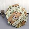 Capybara Themed Travel Umbrella-8 Ribs Automatic Opening and Closing, Portable Folding Design, Compact and Stylish Umbrella Suitable for Out