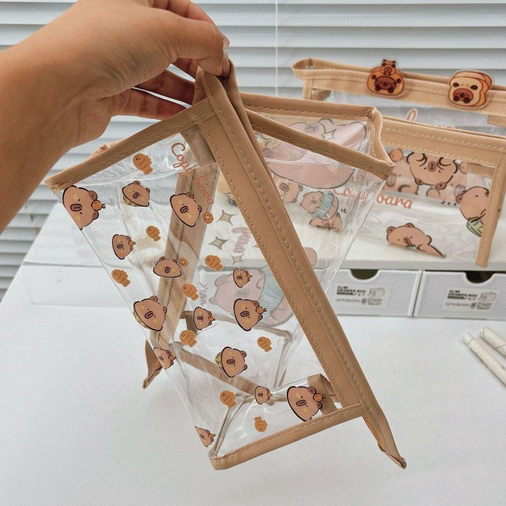 ПВХ Мультяшный Пенал Каваи Канцелярская Сумка Канцелярская Капибара Пенал Студент