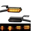 2Pcs Motorcycle LED E Mark Turn Signal Light Amber Flowing Indicator Lamp 12V Universal for Harley Sportster