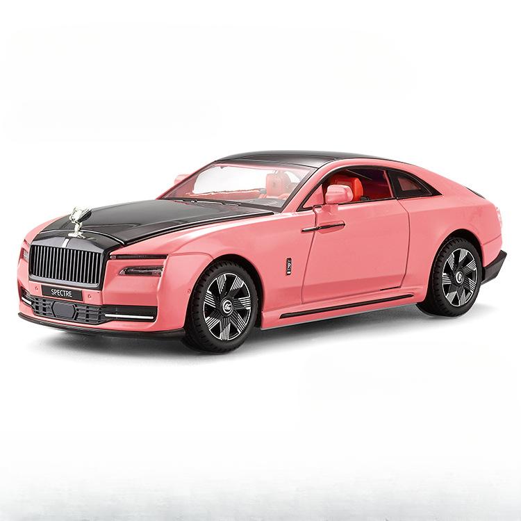 New 1/24 Alloy Die-cast Car Model Rolls-Royce Gust Toy Simulation Luxury Car Pull Advanced Ornaments Shock Absorption Collection Fashion Gift