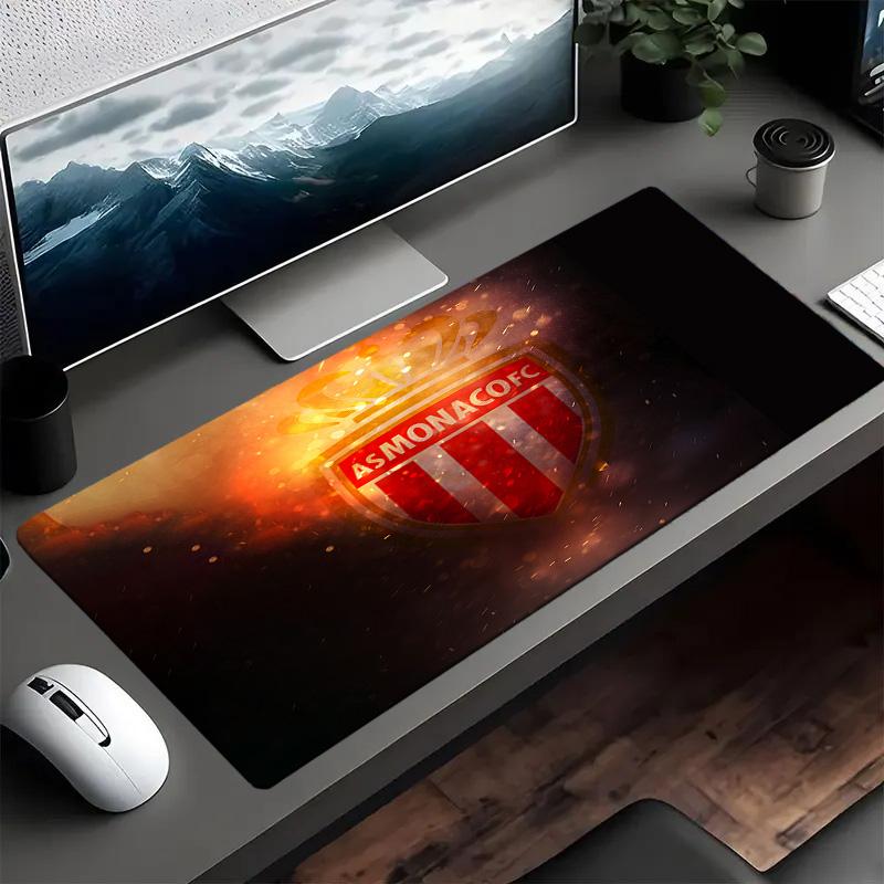 As Monaco Fc Crest Mouse pad Mouse pad, Gaming Mouse Pad, keyboard pad, Desk Decor for computer notebook Fan Gift Birthday Gift
