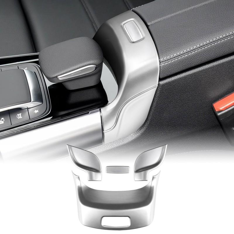 ABS Interior Decor Armrest Box Frame Sticker for Mercedes B Class W247 GLA H247 GLB X247 - Silver Precise Fit