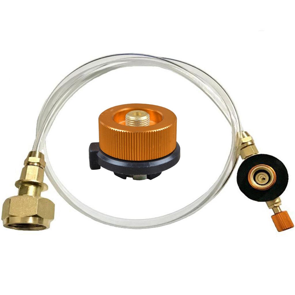 Camping Burner Inflation Valve Connector Quick Connect Automatic Shut Off Valve for Outdoor Camper Grill Stove