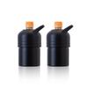 Atlas PET Bottle Set of Insulated Water Bottles for Hot Mini Sizes and Vacuum with Holder, 2, Water, (300ml 500ml), Insulated, Black, Handles,