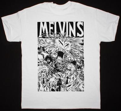 Melvins Группа Подарок Для Фаната Хлопок Смешная Белая S-2345XL Унисекс Футболка TMB973 Унисекс Футболка