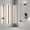 Modern Indoors LED Wall Lamp Bedroom Living Room Background Corner Sconce Atmosphere Lamp Nordic LED Long Bedside Wall Light