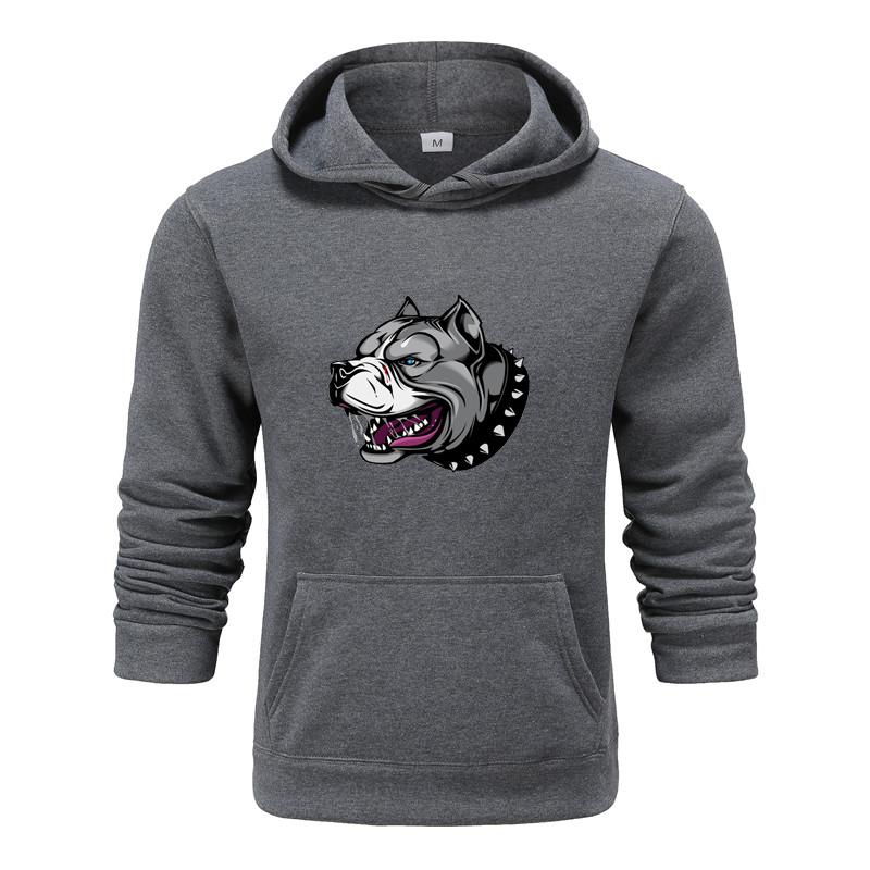 Autumn and Winter New Personalized Dog Pattern Printing Clothing Men's Hoodie Couple Pullover Women Hoodie