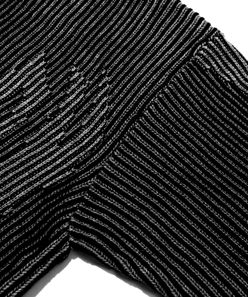 TRILLION Стильный двухцветный джемпер с круглым вырезом и графическим рисунком, поддающийся стирке (черный)