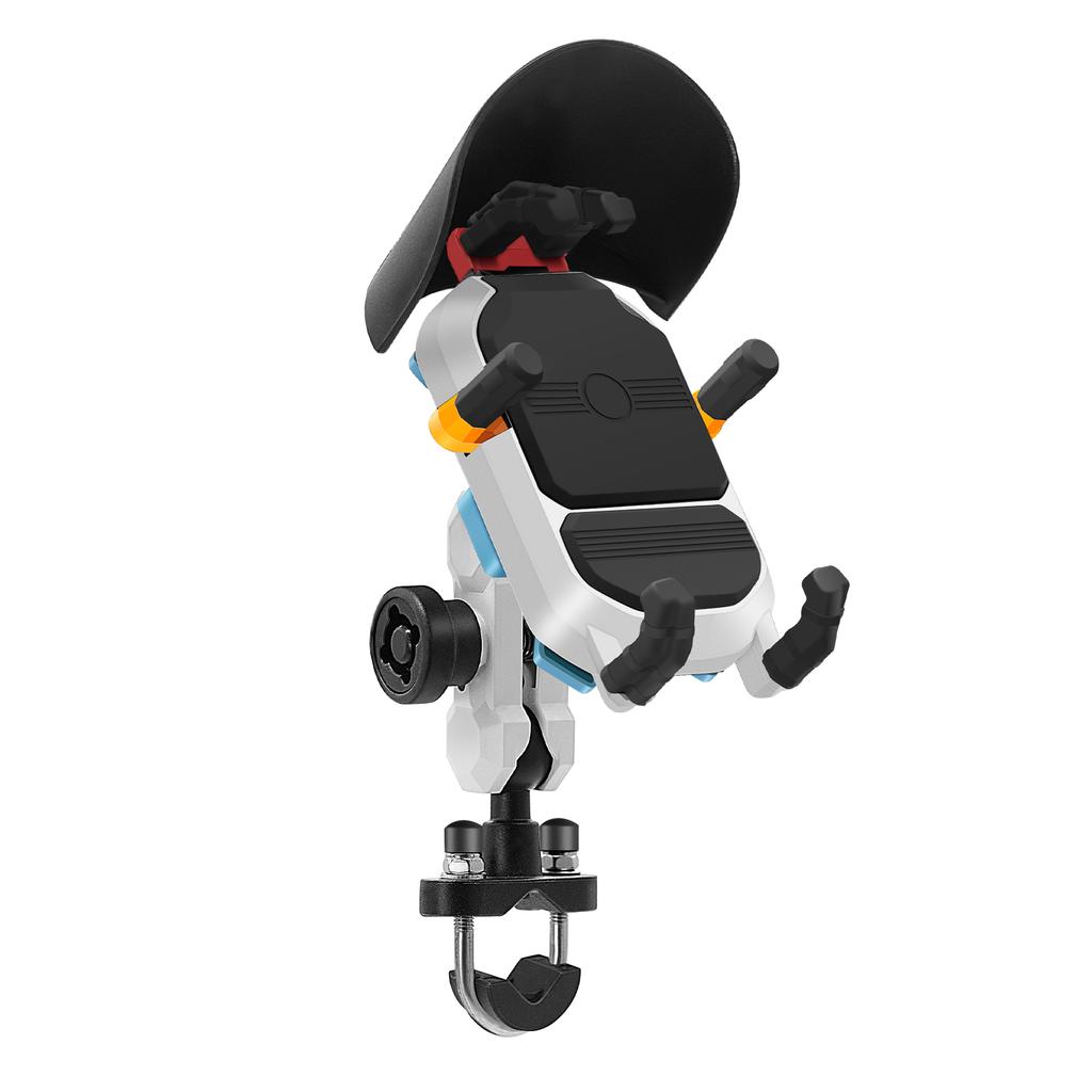 Motorcycle Phone Mount Holder Waterproof Motorcycle Cell Phone Holder Anti-theft 360° Rotation M10