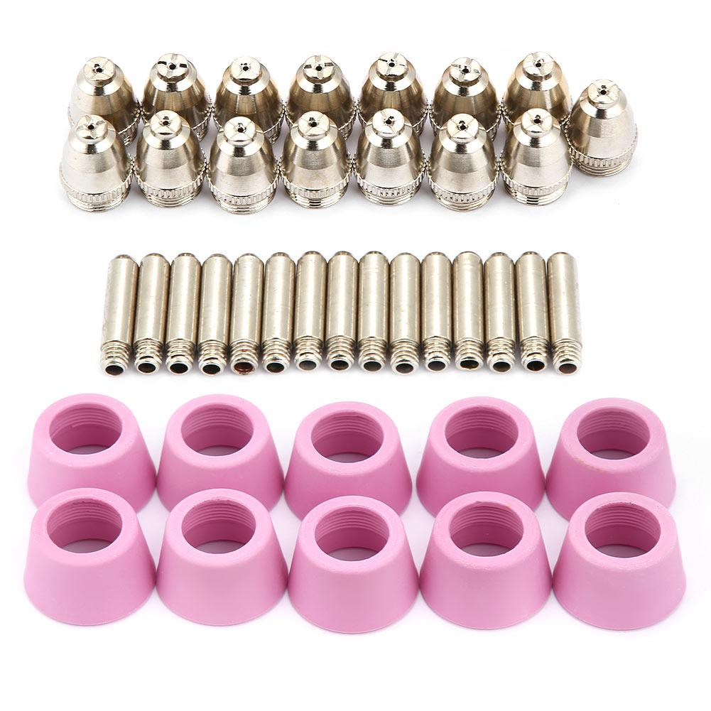 40pc Set AG60 SG55 Plasma Cutter Cutting Torch Consumables Electrode Nozzles Cups Kit